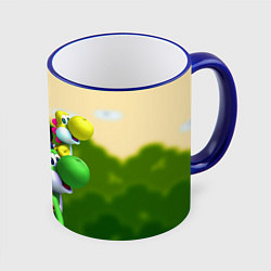 Кружка 3D 3DMario, цвет: 3D-синий кант