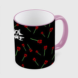 Кружка 3D MY CHEMICAL ROMANCE РОЗЫ MCR ROSES, цвет: 3D-розовый кант