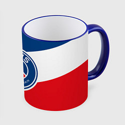 Кружка 3D Paris Saint-Germain FC, цвет: 3D-синий кант
