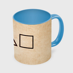 Кружка 3D ПРИГЛАШЕНИЕ НА ИГРУ ИГРА В КАЛЬМАРА, цвет: 3D-белый + небесно-голубой