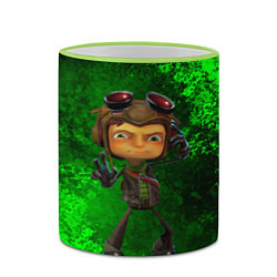 Кружка 3D Psychonauts 2 Распутин, цвет: 3D-светло-зеленый кант — фото 2