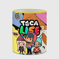 Кружка 3D Toca Life: Heroes, цвет: 3D-желтый кант — фото 2