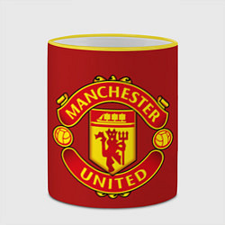 Кружка 3D Manchester United F C, цвет: 3D-желтый кант — фото 2