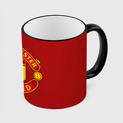 Кружка 3D Manchester United F C, цвет: 3D-черный кант