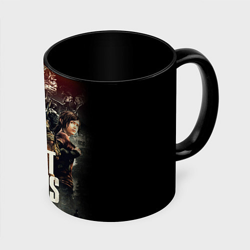 Кружка цветная THE LAST OF US ЩЕЛКУНЫ / 3D-Белый + черный – фото 1