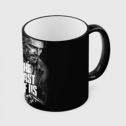 Кружка 3D THE LAST OF US ЧЁРНО БЕЛЫЙ, цвет: 3D-черный кант