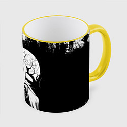 Кружка 3D Крик Хэллоуин Хоррор Scream Halloween, цвет: 3D-желтый кант