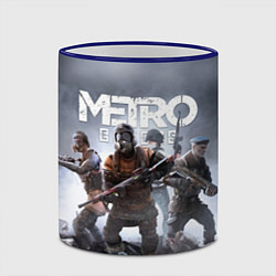 Кружка 3D МЕТРО ИСХОД АРТЁМ ,ЯДЕРНАЯ ЗИМА METRO EXODUS, цвет: 3D-синий кант — фото 2