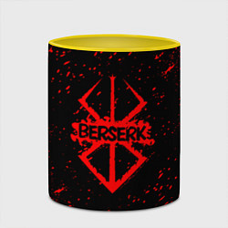 Кружка 3D BERSERK logo elements, цвет: 3D-белый + желтый — фото 2