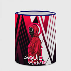 Кружка 3D Squid game, цвет: 3D-синий кант — фото 2