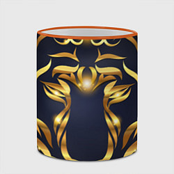 Кружка 3D Золотой символ года Тигр, цвет: 3D-оранжевый кант — фото 2