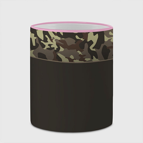 Кружка цветная Камуфляж 3 0 / 3D-Розовый кант – фото 2