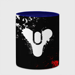 Кружка 3D DESTINY 2 RED & WHITE PATTERN LOGO, цвет: 3D-белый + синий — фото 2