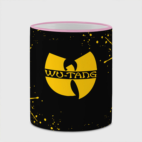 Кружка цветная WU-TANG CLAN БРЫЗГИ КРАСОК / 3D-Розовый кант – фото 2