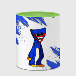 Кружка 3D Huggy Wuggy, цвет: 3D-белый + светло-зеленый — фото 2