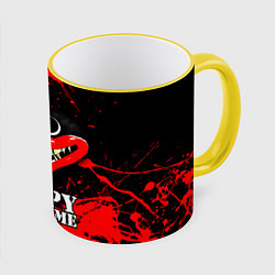 Кружка 3D ХАГГИ ВАГГИ, цвет: 3D-желтый кант