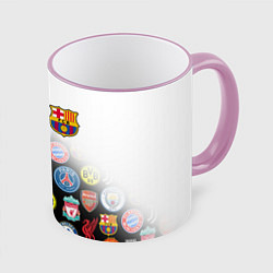Кружка 3D FC BARCELONA LOGOBOMBING, цвет: 3D-розовый кант