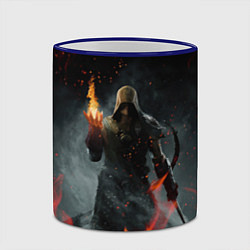 Кружка 3D TES SKYRIM DOVAHKIN FLAME ДРАКОНОРОЖДЕННЫЙ, цвет: 3D-синий кант — фото 2