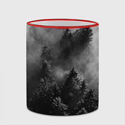 Кружка 3D МРАЧНЫЙ ЛЕС FOREST, цвет: 3D-красный кант — фото 2