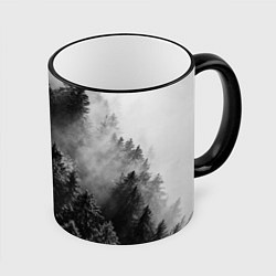 Кружка 3D МРАЧНЫЙ ЛЕС FOREST, цвет: 3D-черный кант