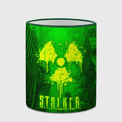 Кружка 3D STALKER LOGO RADIATOIN NEON TOXIC, цвет: 3D-зеленый кант — фото 2