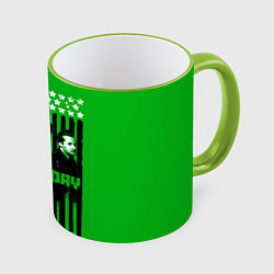 Кружка 3D Green day is here, цвет: 3D-светло-зеленый кант