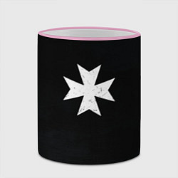 Кружка 3D Черные Храмовники раскраска доспеха, цвет: 3D-розовый кант — фото 2
