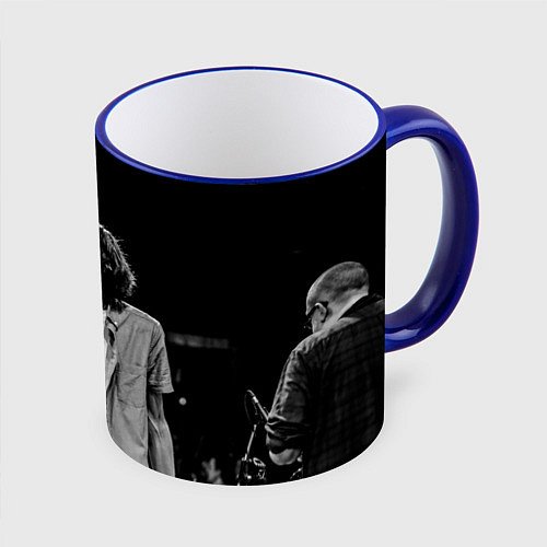 Кружка цветная Дмитрий Мозжухин / 3D-Синий кант – фото 1