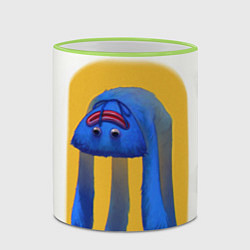 Кружка 3D Poppy Playtime: Huggy Wuggy, цвет: 3D-светло-зеленый кант — фото 2