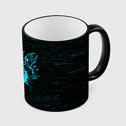 Кружка 3D DEAD SPACE АЙЗЕК КЛАРК НЕОН МЁРТВЫЙ КОСМОС, цвет: 3D-черный кант
