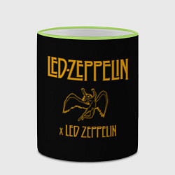 Кружка 3D Led Zeppelin x Led Zeppelin, цвет: 3D-светло-зеленый кант — фото 2