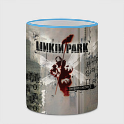 Кружка 3D Hybrid Theory Live Around The World - Linkin Park, цвет: 3D-небесно-голубой кант — фото 2