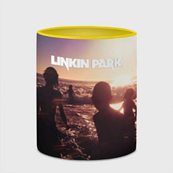 Кружка 3D Linkin Park - One More Light, цвет: 3D-белый + желтый — фото 2