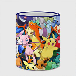Кружка 3D АНИМЕ, ПОКЕМОНЫ ВСЕ ПЕРСОНАЖИ POKEMON, цвет: 3D-синий кант — фото 2