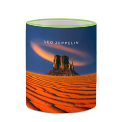 Кружка 3D Led Zeppelin коллекционное, цвет: 3D-светло-зеленый кант — фото 2