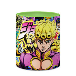 Кружка 3D JoJos Bizarre Adventure - Джорно Джованна, цвет: 3D-белый + светло-зеленый — фото 2