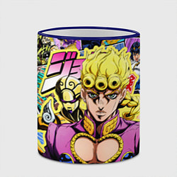 Кружка 3D JoJos Bizarre Adventure - Джорно Джованна, цвет: 3D-синий кант — фото 2