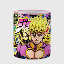 Кружка 3D JoJos Bizarre Adventure - Джорно Джованна, цвет: 3D-розовый кант — фото 2