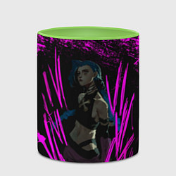 Кружка 3D Pink Jinx, цвет: 3D-белый + светло-зеленый — фото 2