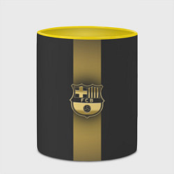 Кружка 3D Barcelona Gold-Graphite Theme, цвет: 3D-белый + желтый — фото 2