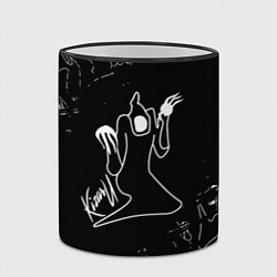 Кружка 3D KIZARU ПРИЗРАК ЛОГО БЕЛЫЙ, цвет: 3D-черный кант — фото 2