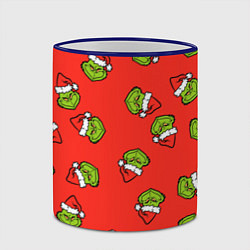 Кружка 3D Гринч Похититель Рождества, цвет: 3D-синий кант — фото 2