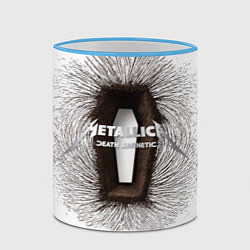 Кружка 3D Death Magnetic - Metallica, цвет: 3D-небесно-голубой кант — фото 2