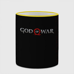 Кружка 3D GOD OF WAR LOGO, РУНЫ, цвет: 3D-желтый кант — фото 2