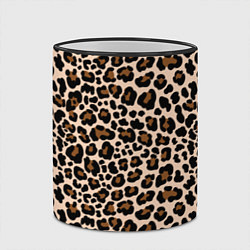 Кружка 3D Леопардовые Пятна, цвет: 3D-черный кант — фото 2
