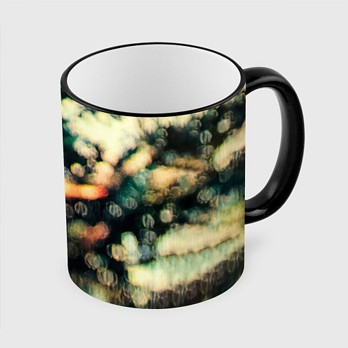 Кружка цветная Obscured by Clouds - Pink Floyd / 3D-Черный кант – фото 1