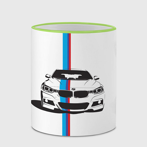 Кружка цветная BMW WILD BEAST / 3D-Светло-зеленый кант – фото 2
