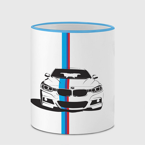 Кружка цветная BMW WILD BEAST / 3D-Небесно-голубой кант – фото 2