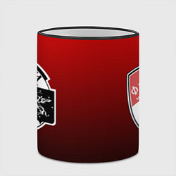 Кружка 3D ФК ХИМКИ логотипы цвета 3D-черный кант — фото 2