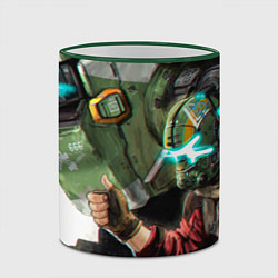 Кружка 3D Друзья титанопады, цвет: 3D-зеленый кант — фото 2